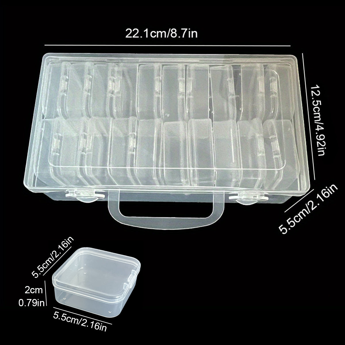 Beaded Storage Box Nail Art Jewelry Earring Container