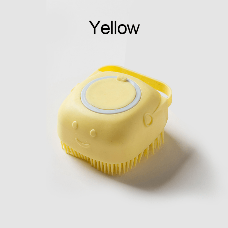 Pet Shampoo Brush Massage Comb for Dog & Cat Grooming