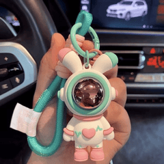 Space Rabbit Car Keychain For Men Year Of The Rabbit Little Rabbit Pendant