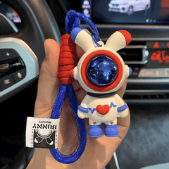 Space Rabbit Car Keychain For Men Year Of The Rabbit Little Rabbit Pendant