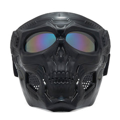 Skeleton Motorcycle Full Face Mask Windproof Helmet Mask