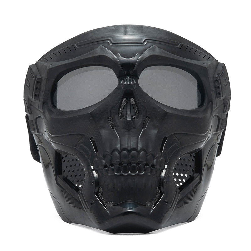Skeleton Motorcycle Full Face Mask Windproof Helmet Mask