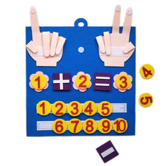 Kid Felt Finger Numbers Math Toy Counting Early Educational Board
