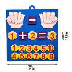 Kid Felt Finger Numbers Math Toy Counting Early Educational Board