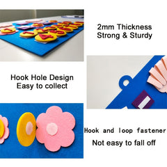 Kid Felt Finger Numbers Math Toy Counting Early Educational Board