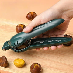 Handheld Chestnut Clip Nut Cracker Kitchen Tool for Home and Outdoor Use