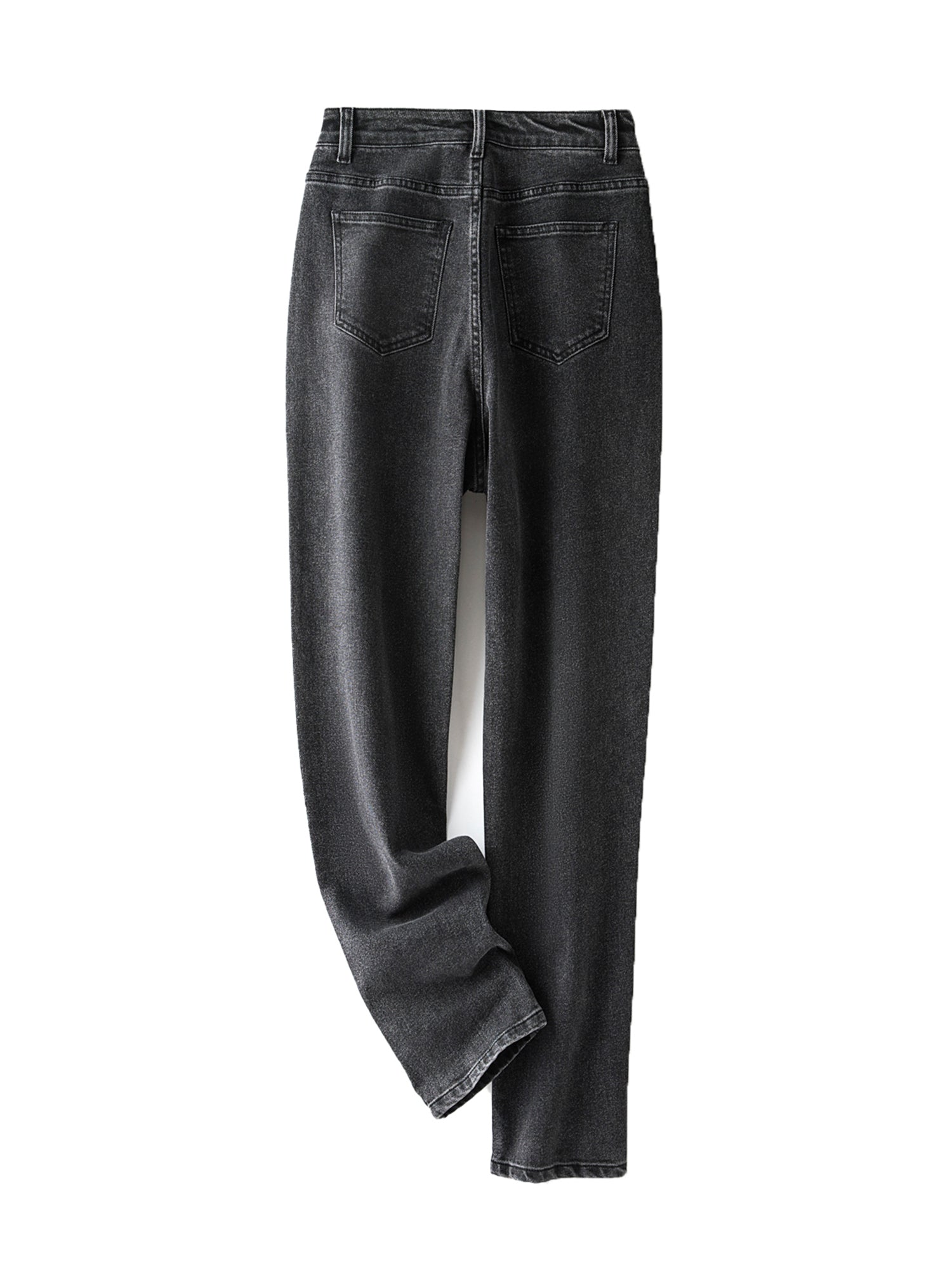  High Rise Stretch Straight Leg Jeans