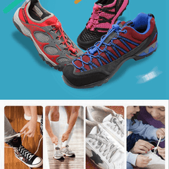 Elastic No Tie Shoelaces Lock Lazy Laces Quick Rubber Shoestrings