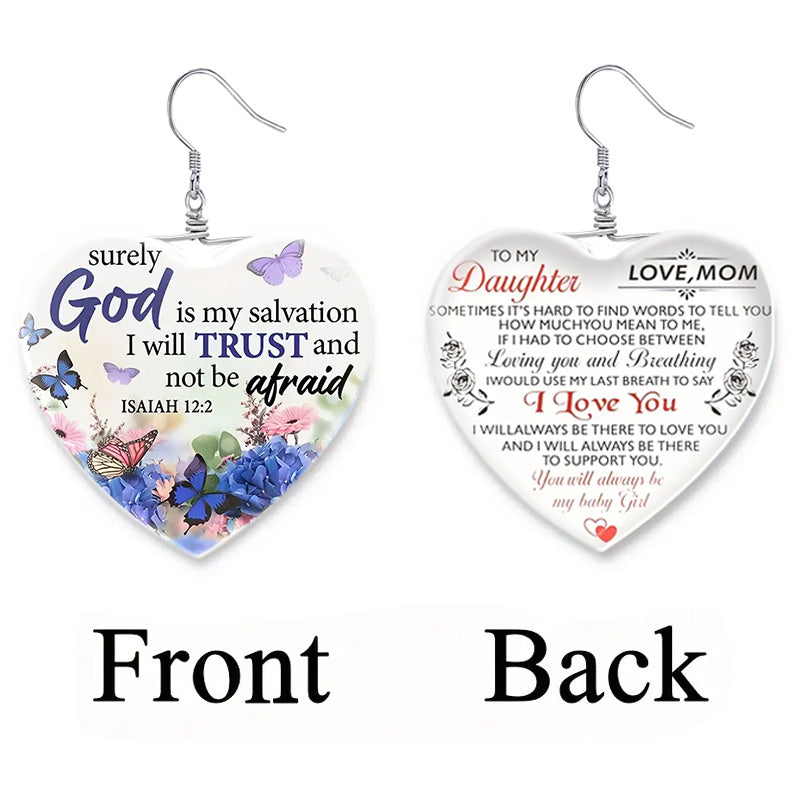 Heart Shaped Crystal Earring For Girls - Christmas Holiday