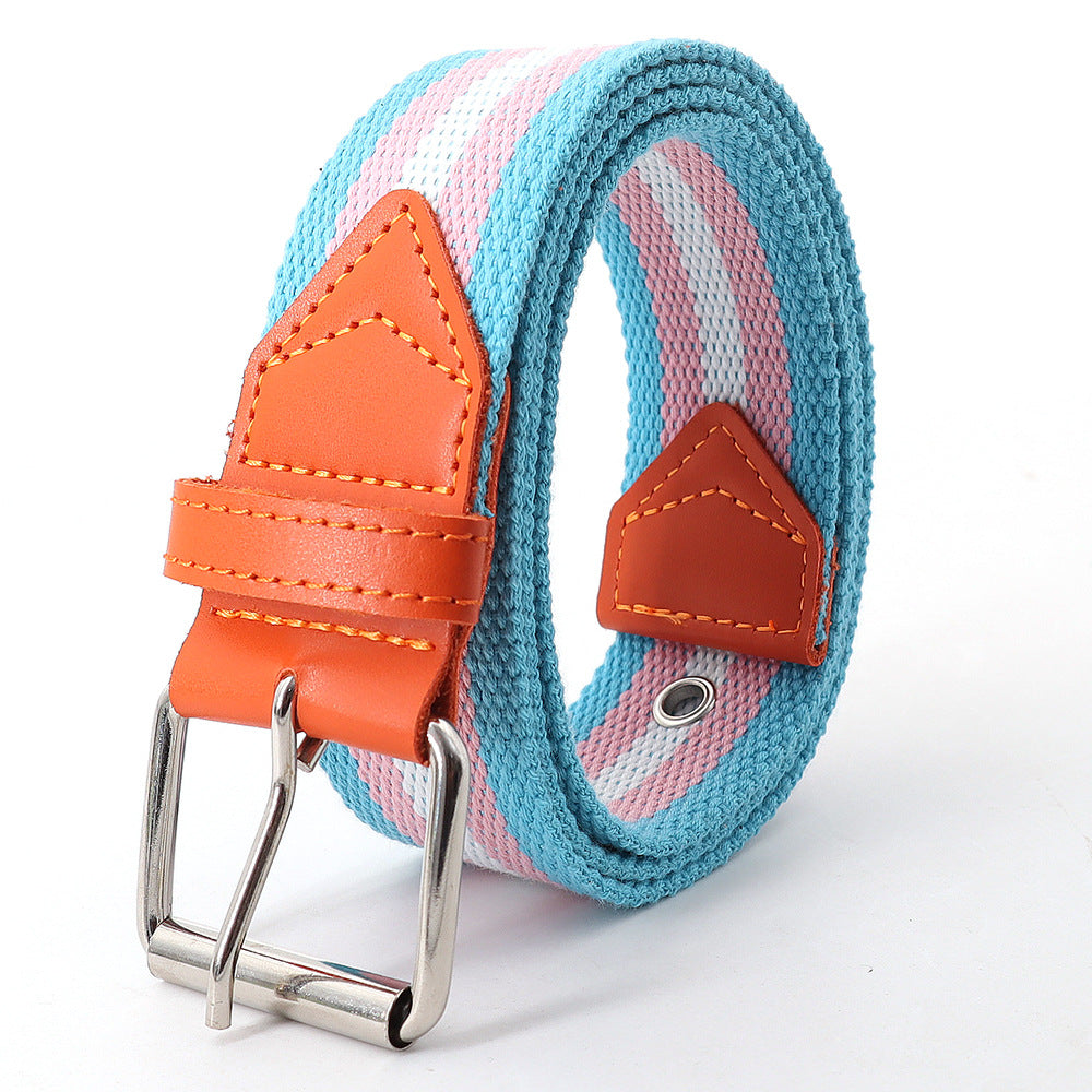 Men Women Leather Belt Pin Buckle Outdoor Casual Jeans Belt