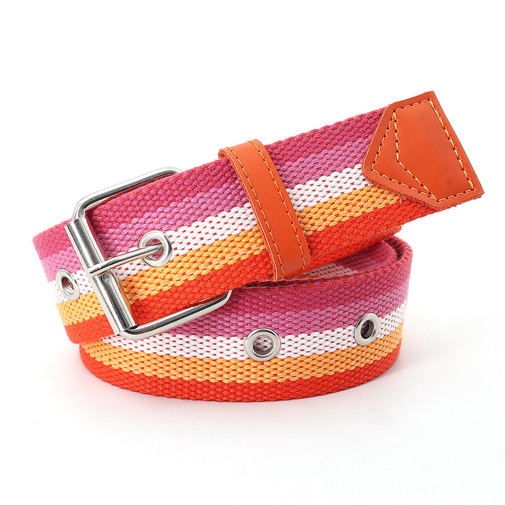 Men Women Leather Belt Pin Buckle Outdoor Casual Jeans Belt