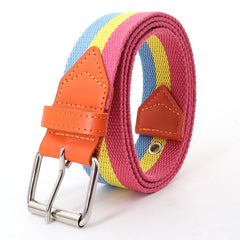 Men Women Leather Belt Pin Buckle Outdoor Casual Jeans Belt