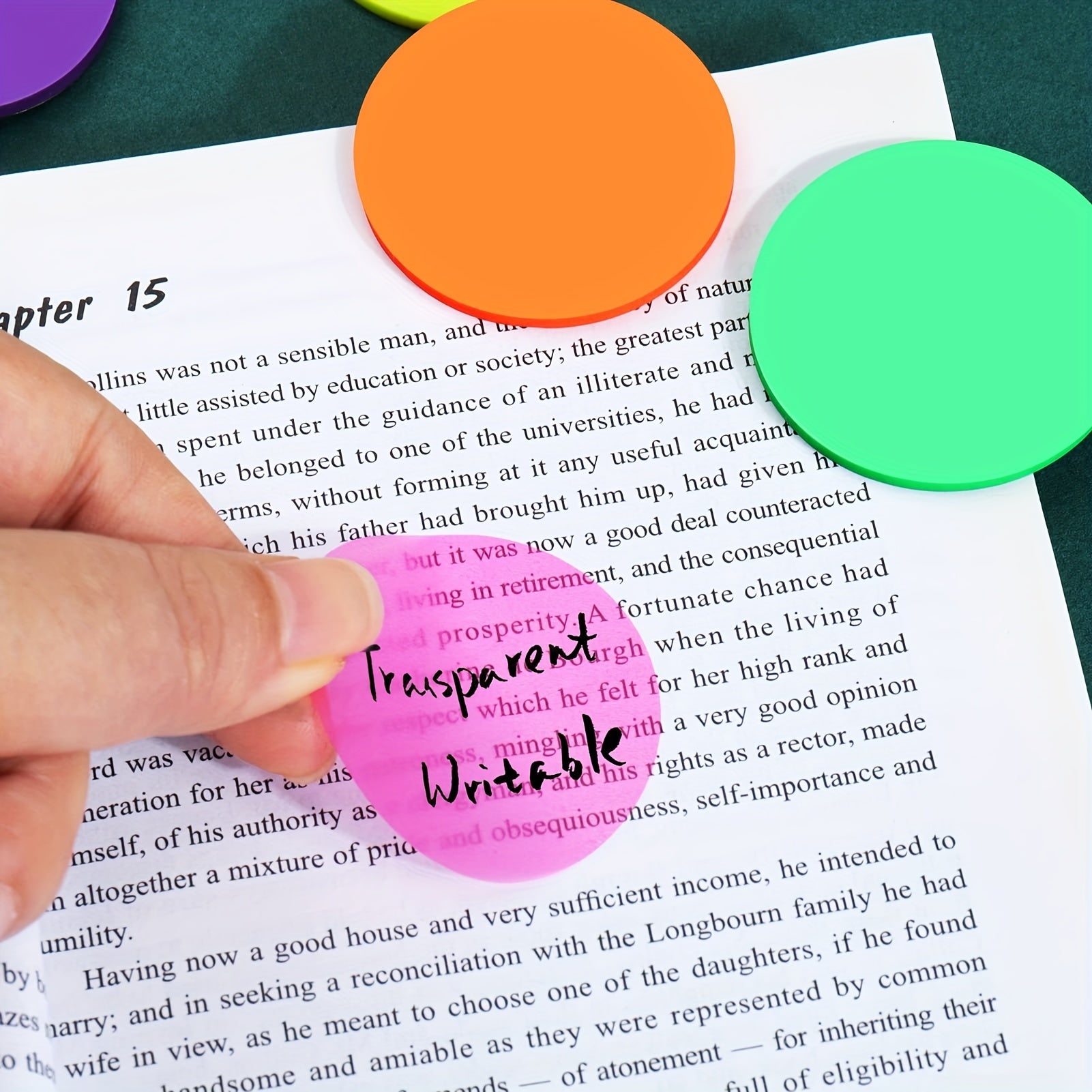 160 Transparent Sticky Notes Waterproof Sticky Tabs Clear Stickers Page Flags