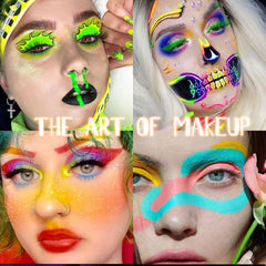 12 Colors Fluorescent Face Painting Paste Halloween Makeup