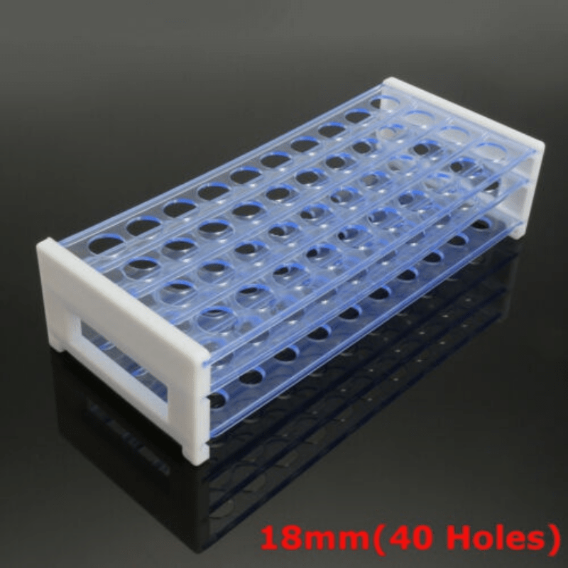 Plastic Test Tube Stand Rack for 13 16 18MM Tubes 40 50 Hole Lab Supplies