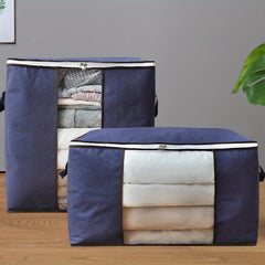 2PCS Quilt Storage Bag Foldable Clothes Storage Bags Home Blanket Luggage