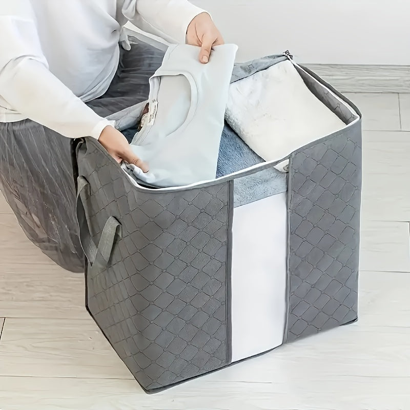 2PCS Quilt Storage Bag Foldable Clothes Storage Bags Home Blanket Luggage