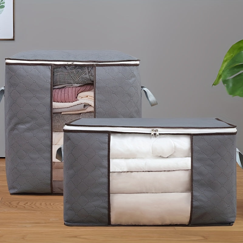2PCS Quilt Storage Bag Foldable Clothes Storage Bags Home Blanket Luggage