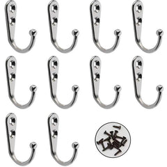 10pcs Retro Wall Hooks Hangers Door Mounted Coat Hooks Heavy Load Rack
