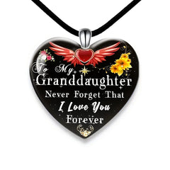 Heart Shaped Crystal Pendant Necklace for Christmas Banquet