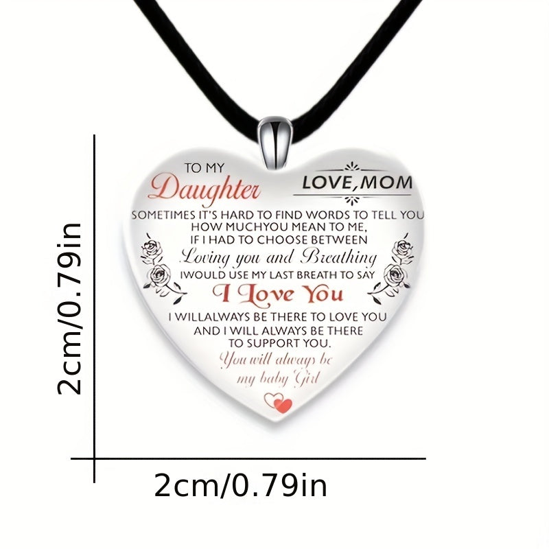 Heart Shaped Crystal Pendant Necklace for Christmas Banquet