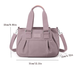 Vintage Nylon Crossbody Bag Large Capacity Shoulder Bag Women's Casual Handbag