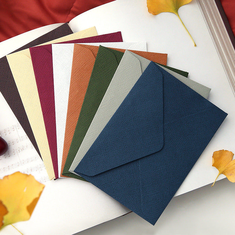 10pcs Wedding Invitation Envelopes Hemp Weave Mailers