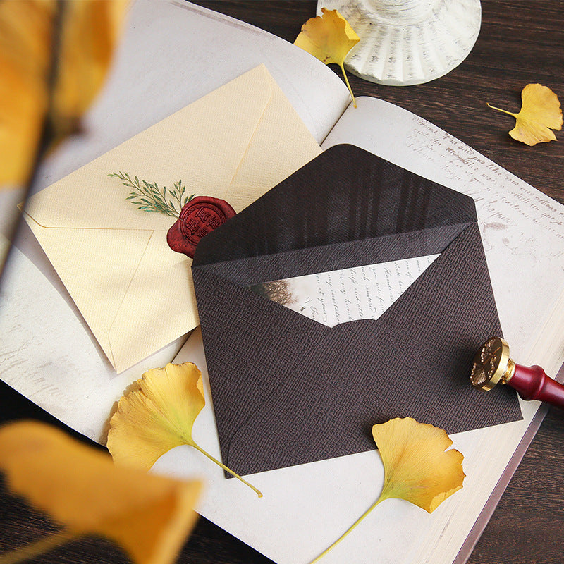 10pcs Wedding Invitation Envelopes Hemp Weave Mailers