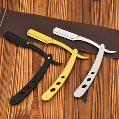 Men's Shaving Barber Tools Hair Razor Stainless Steel Straight Razor Holder