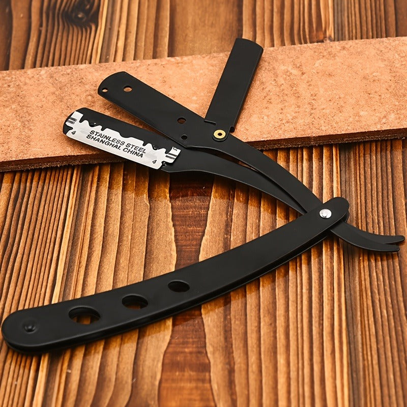 Men's Shaving Barber Tools Hair Razor Stainless Steel Straight Razor Holder