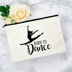 Ballet Canvas Makeup Bag Portable Toiletry Organizer