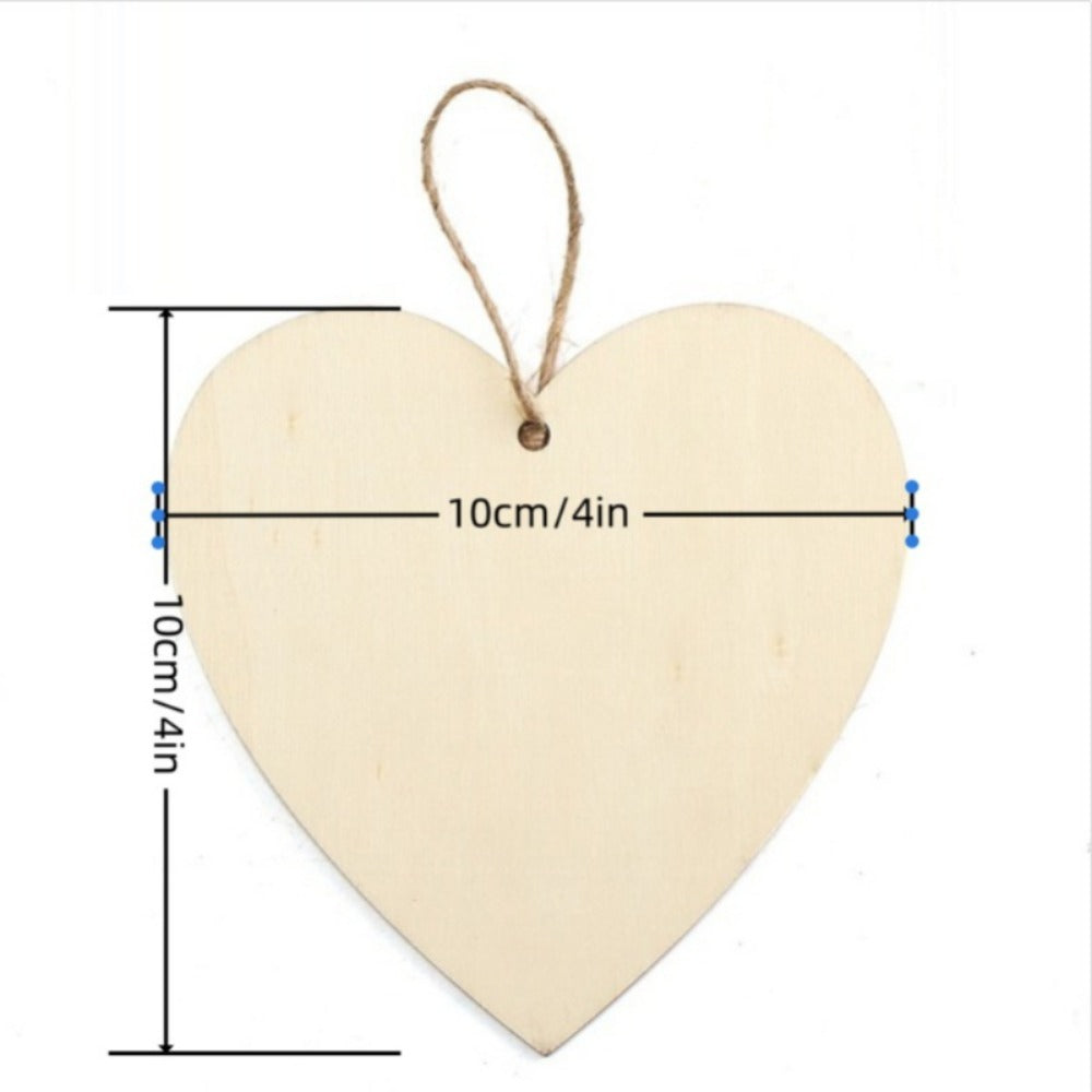 Wooden Hanging Heart Plaque Friendship Sign