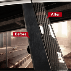 Carbon Fiber Car Sticker DIY Protector Strip Auto Door Sill Side Mirror Anti Scr
