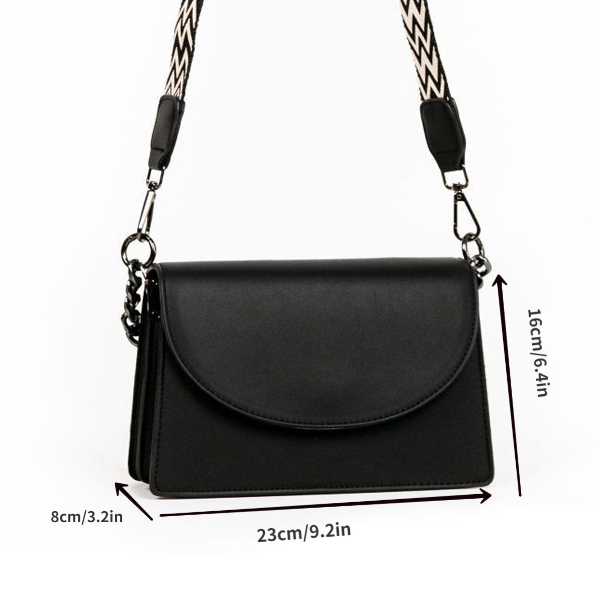 Vegan Crossbody Bag Vintage PU Shoulder Bag Women's Casual Retro Handbag & Purse