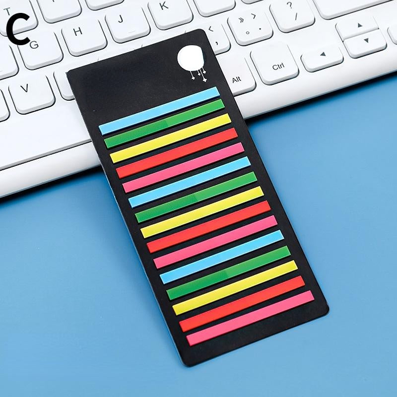 2PCS Fluorescent Sticky Notes Translucent Waterproof Student Stationery