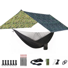 Camping Hammock Bug Net Rainfly Tarp 118x118in