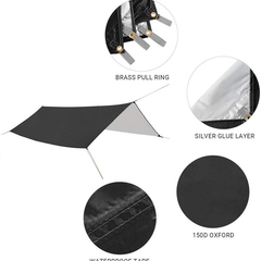Camping Hammock Bug Net Rainfly Tarp 118x118in