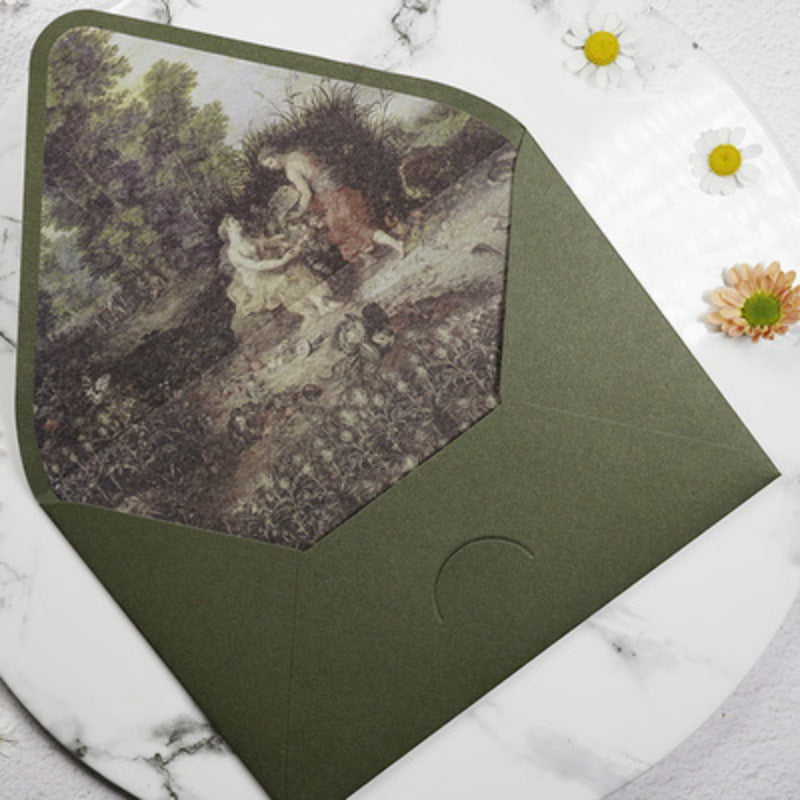 Avocado Green Gift Card Envelope Set