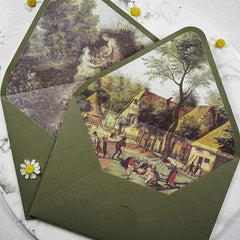 Avocado Green Gift Card Envelope Set