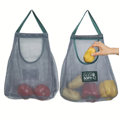 Mesh Bags for Fruits and Vegetables - Kitchen Storage Tote Bag