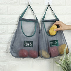 Mesh Bags for Fruits and Vegetables - Kitchen Storage Tote Bag