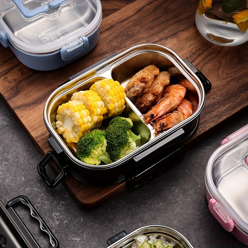 Stainless Steel Insulated Bento Food Container Leakproof Stackable Lunch Box