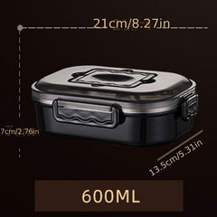 Stainless Steel Insulated Bento Food Container Leakproof Stackable Lunch Box