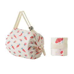 Accordion Supermarket Shopping Bag, Portable Spring Roll Bag