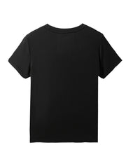 Letter Print Sleep Top Short Sleeve Crew Neck Women's Pajama