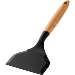 Wooden Handle Silicone Spatula Tamagoyaki Flat Non Stick Pot Shovel