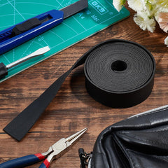 Faux Leather Strap Flat Single Face Cords 25x1 8mm 25m Roll