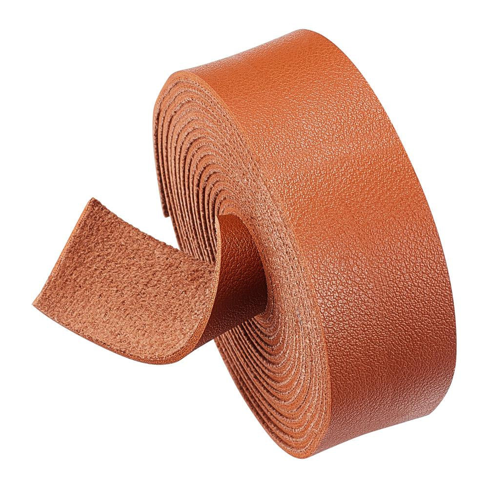 Faux Leather Strap Flat Single Face Cords 25x1 8mm 25m Roll