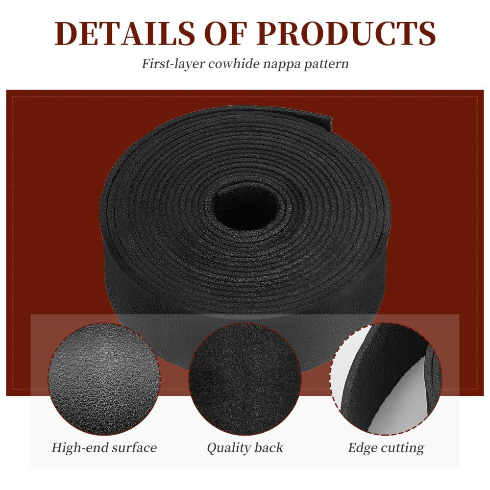 Faux Leather Strap Flat Single Face Cords 25x1 8mm 25m Roll