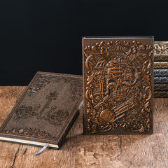 Vintage Tarot Death Notes Hardcover Relief Diary Notebooks